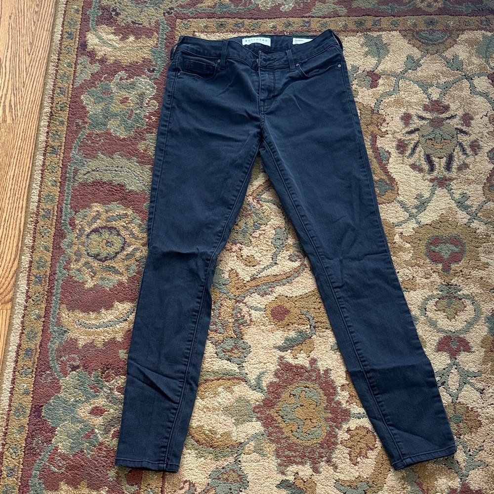 Women’s Bullhead Black Mid Rise Skinniest Jeans Size 26